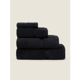 Black Super Soft Cotton Towel & Bath Mat Range