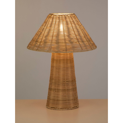 Searchlight Natural Rattan Cone Table Lamp