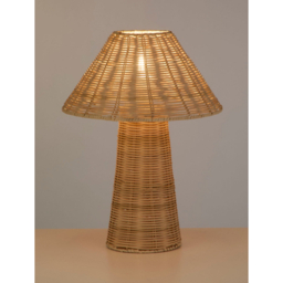 Searchlight Natural Rattan Cone Table Lamp