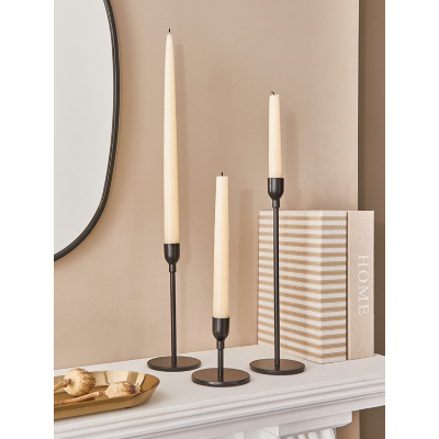 Stacey Solomon Black Metal Candle Holder - Set of 3