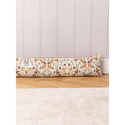 Evans Lichfield Mirrored Robin Watercolour Velvet Draught Excluder