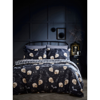 Fusion Gothic Skulls Duvet Cover Set