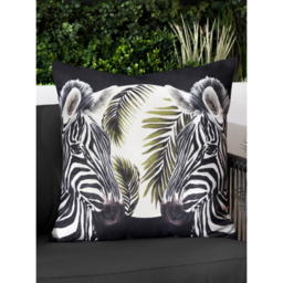 Paoletti Leopardis Zebras Printed Outdoor Cushion