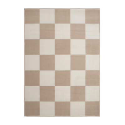 maker Maestro Natural Checkerboard Rug