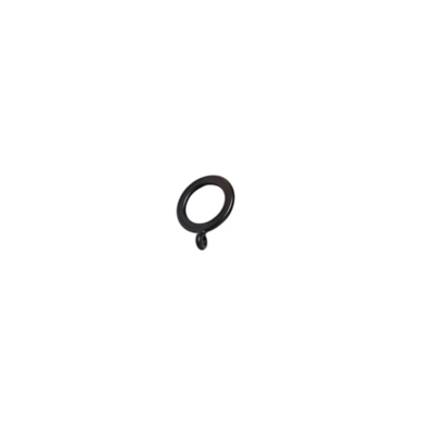 Speedy Black Plastic 16-19mm Curtain Rings - Pack of 10