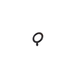 Speedy Black Plastic 16-19mm Curtain Rings - Pack of 10