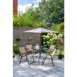 Miami 6 Piece Linen Square Patio Set