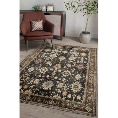 maker Black Roma Traditional Rug