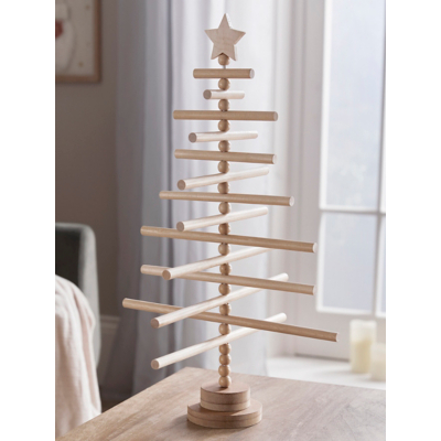 2ft Natural Wooden Christmas Tree