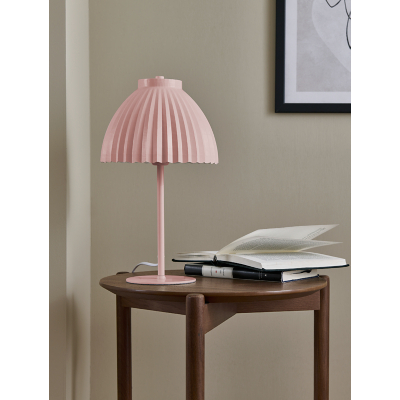 Pink Table Lamp Resin Shade