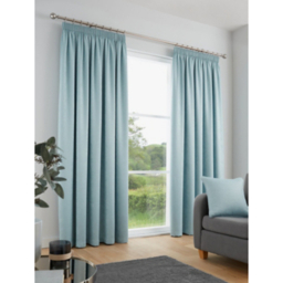 Fusion Galaxy Duck Egg Dimout Pencil Pleat Curtains