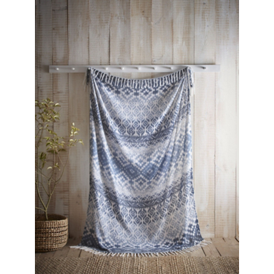 Appletree Blue Sakari Bedspread - 130cm x 180cm
