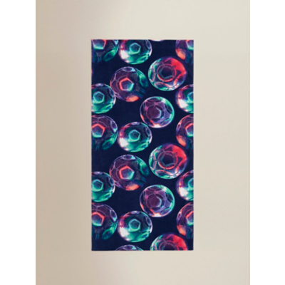 Bright Football Print Cotton Beach Towel