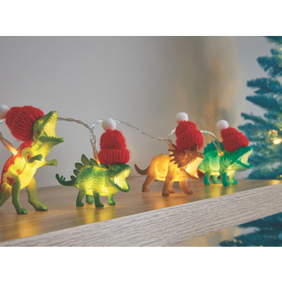 8 Dinosaur String Lights