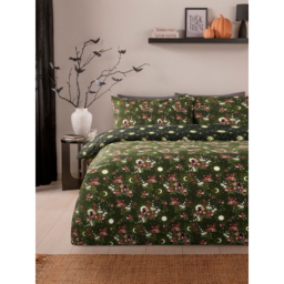 Black Moonlight Cats Reversible Duvet Set