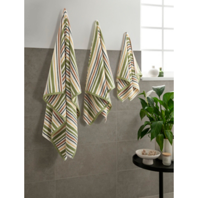 Cabin Stripe Towel Range