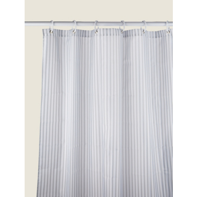 Grey Stripe Shower Curtain