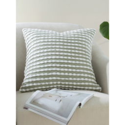 Catherine Lansfield Sage Stab Stitch Cushion