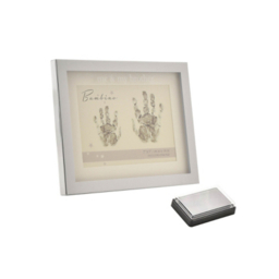 Bambino Silver col. Hand Print Frame  Me & My Brother 7x5 Inches