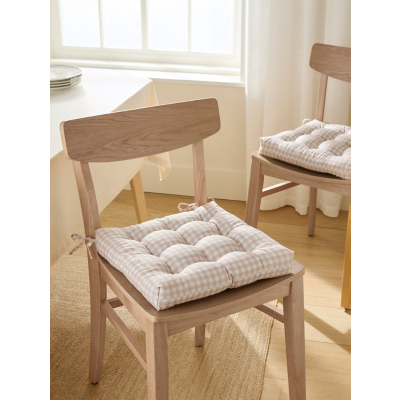 Gingham Seat Pads Set of 2