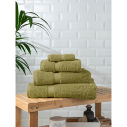 Sage Green Super Soft Cotton Towel & Bath Mat Range