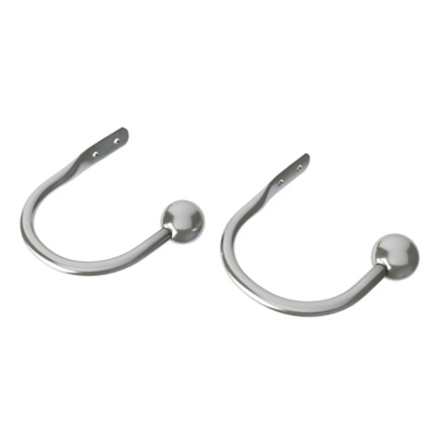 Speedy Satin Silver Finesse Ball 28mm Holdbacks - Pack of 2