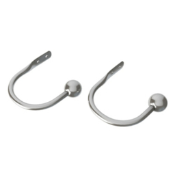 Speedy Satin Silver Finesse Ball 28mm Holdbacks - Pack of 2