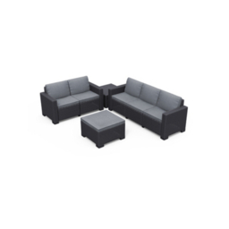 Keter California 3 and 2 Seater Sofas Outdoor Garden Furniture Lounge Set