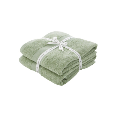 Catherine Lansfield Sage Antibacterial Bath Sheet - Set of 2