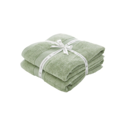 Catherine Lansfield Sage Antibacterial Bath Sheet - Set of 2