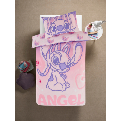 Disney Stitch Angel Ombré Reversible Duvet Set