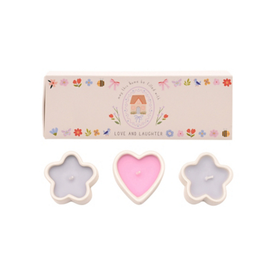 Love Life Set Of 3 Mini Candles - Home