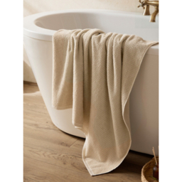 Yard Beige Hebden Textured Waffle Towel Range