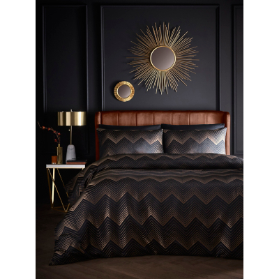 Laurence Llewelyn-Bowen Black Jacquard Duvet Set