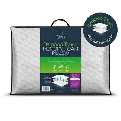Snuggledown Bliss Memory Foam Pillow with Bamboo cover