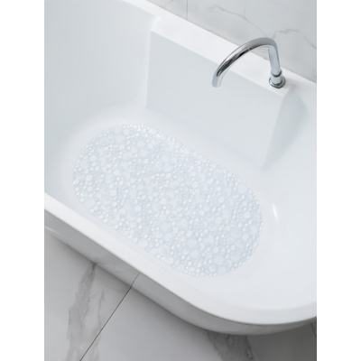 Silver Glitter PVC Bath Mat