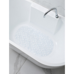 Silver Glitter PVC Bath Mat