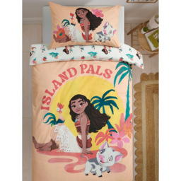 Disney Moana Peach Reversible Duvet Set