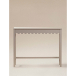 Slim Scalloped Edge Console Table