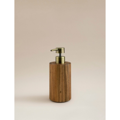 Dark Wood Soap Dispenser