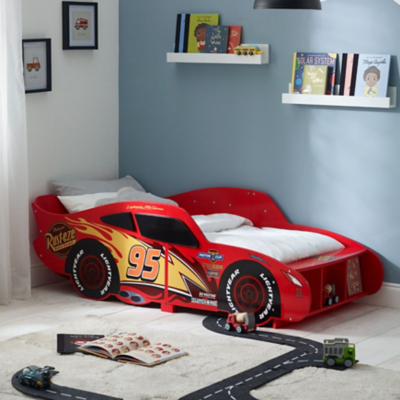 Disney Cars Lightning McQueen Shaped Toddler Bed