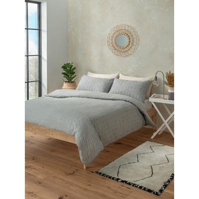 Seersucker Reversible Duvet Set