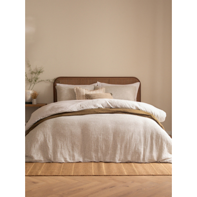 Yard Natural Perrie Leaf Muslin Cotton Duvet Set