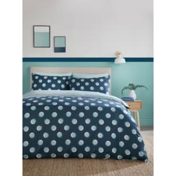 Fusion Blue Polka Spot Duvet Cover Set