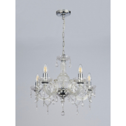 LC Clear 5 Light Bling Chandelier