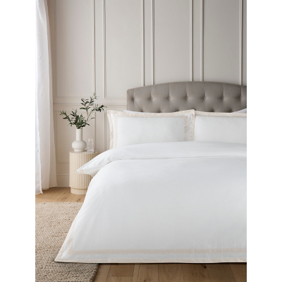 Luxury 210 Thread Count Oxford Border Duvet Set