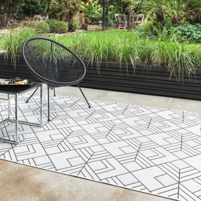 Asiatic Patio Indoor Outdoor Deco Ivory Rug
