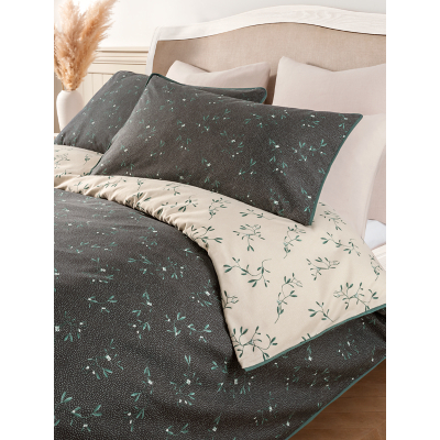 Stacey Solomon Brushed Cotton Mistletoe Duvet Cover Set by George