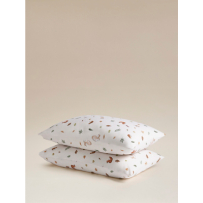 Natural Woodland Friends Pillowcase Pair