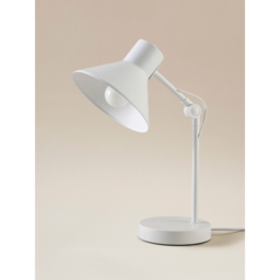 White Metal Desk Lamp